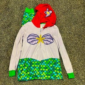 Ariel - The Little Mermaid Onesie Pajama Costume Adult M (8/10).